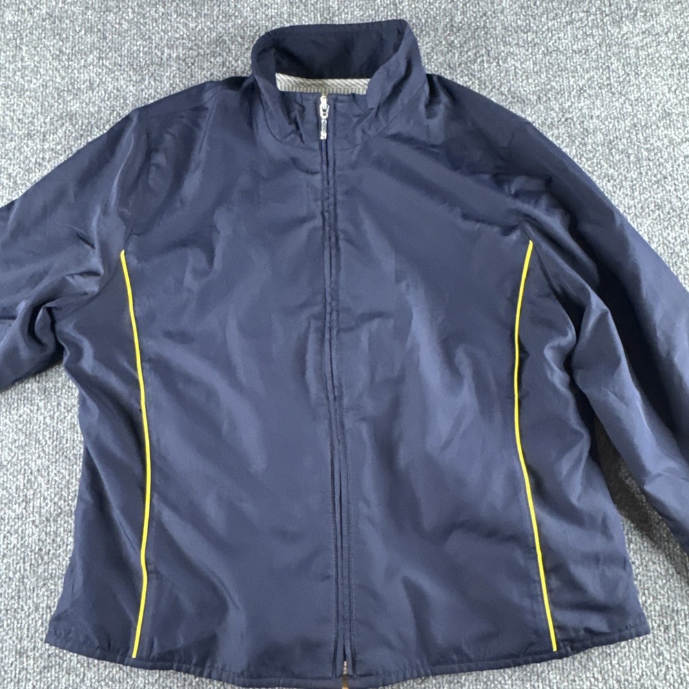 Tommy Hilfiger Golf Mens Jacket Windbreaker Blue Full Zip Size Large - Picture 3 of 8